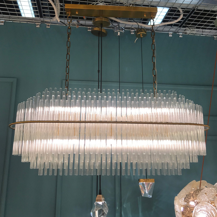 Люстра Cloyd VACOMBE-B C14 / L100 см - латунь (арт.10781)