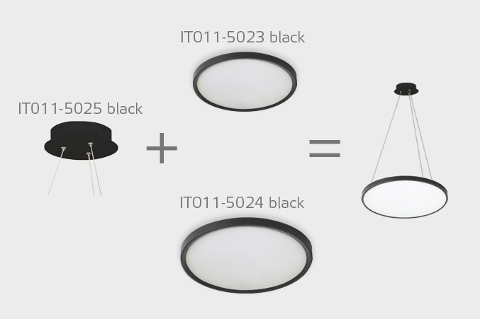 Потолочный светильник Italline IT011-5023 black