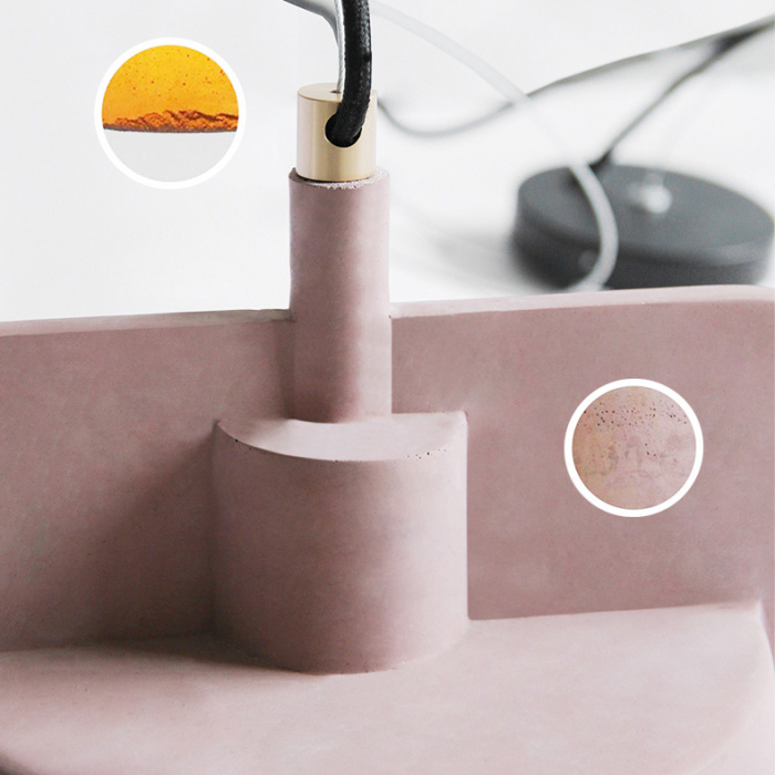 Подвесной бетонный светильник SKOVL B Песочный ImperiumLoft