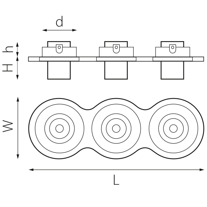 Комплект из светильника и рамки Intero Intero TUBO Lightstar i637172