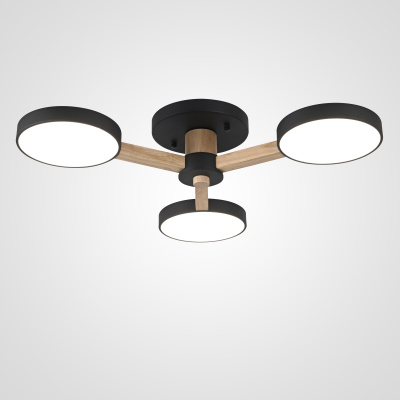 Потолочная люстра TURNA 3 Black ImperiumLoft