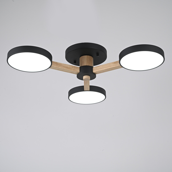 Потолочная люстра TURNA 3 Black ImperiumLoft