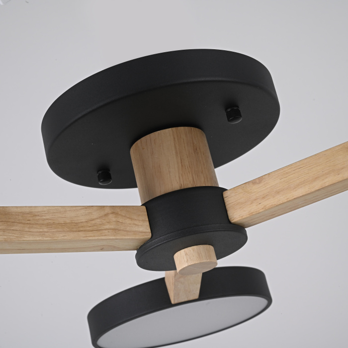 Потолочная люстра TURNA 3 Black ImperiumLoft