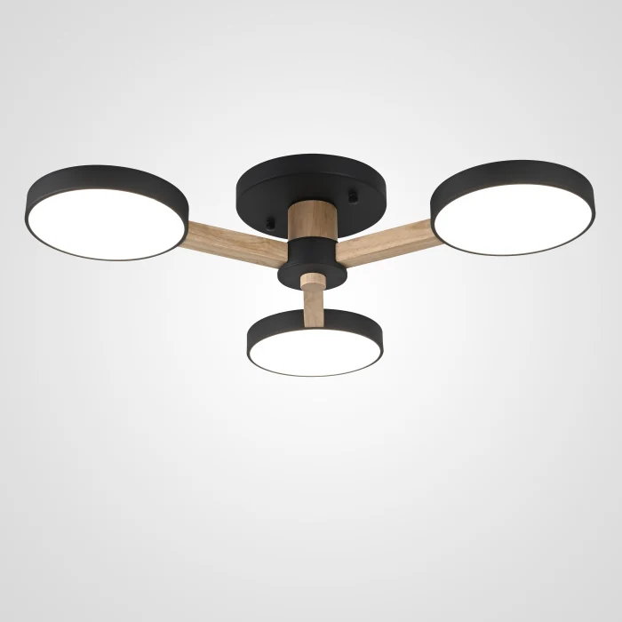 Потолочная люстра TURNA 3 Black ImperiumLoft