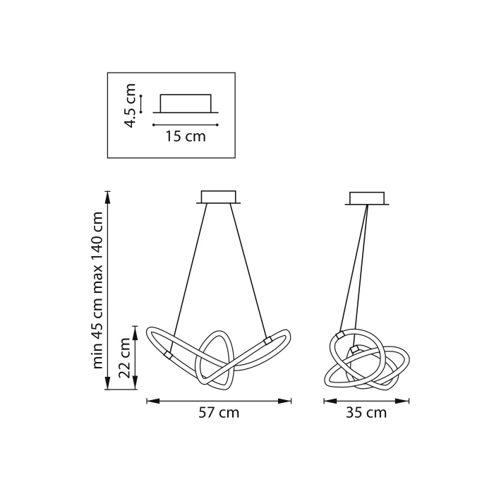 Люстра подвесная Corinto Lightstar 737503
