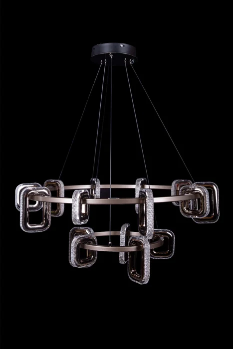 Подвесной светильник Leon Theona LE7701/10+5 Grey/Black Chrome