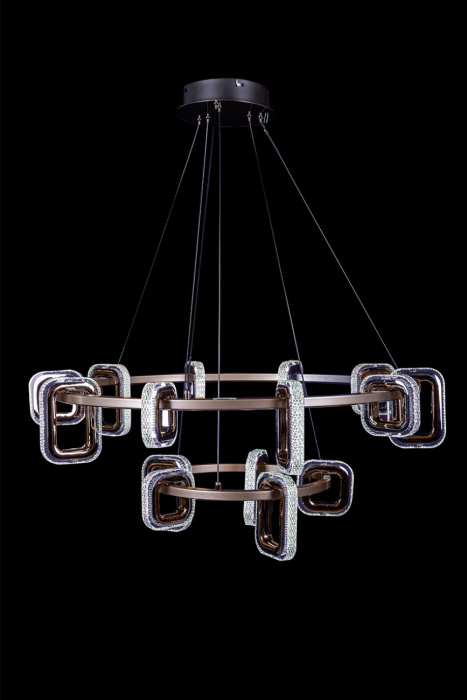 Подвесной светильник Leon Theona LE7701/10+5 Grey/Black Chrome