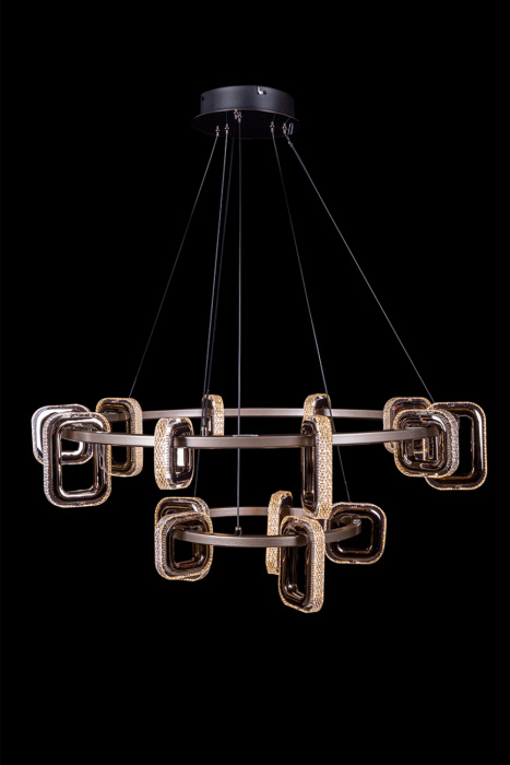 Подвесной светильник Leon Theona LE7701/10+5 Grey/Black Chrome