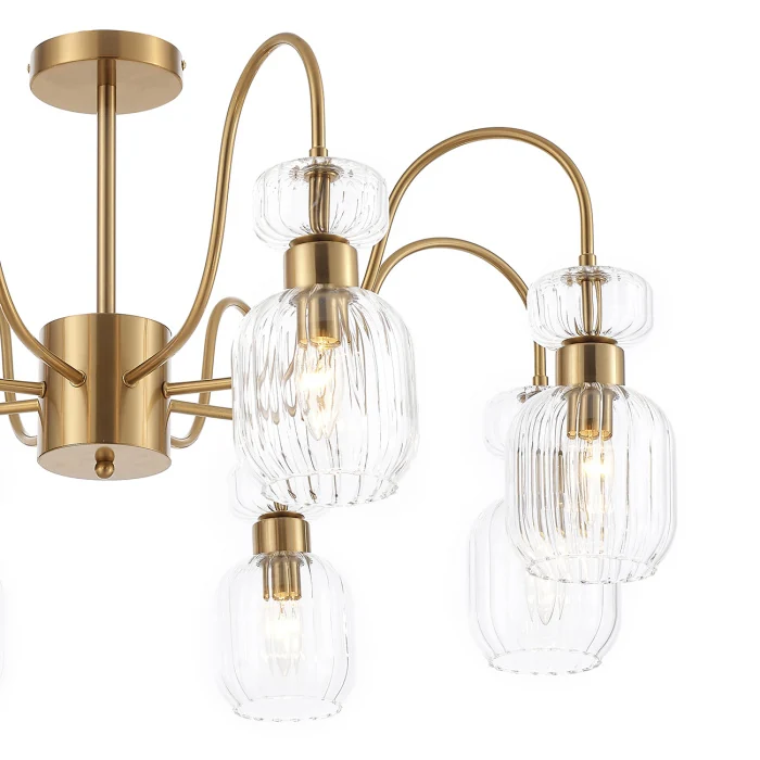 Люстра на штанге GLOSS ESCADA 1141/8PL Clear