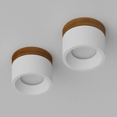 Накладной светильник Ledron SUITABLE MIDDLE Wooden Wh