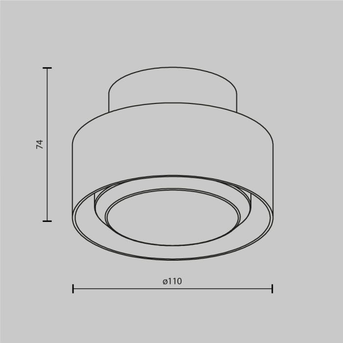 Потолочный светильник Maytoni Space C092CL-GX53-B