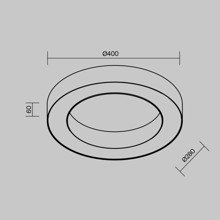 Потолочный светильник Maytoni Lua C093CL-36W3K-B