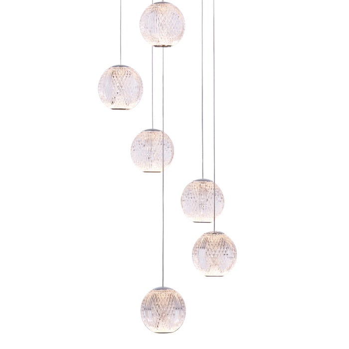 Подвесной светильник Delight Collection Elliot Diamante MD20001012-14A chrome