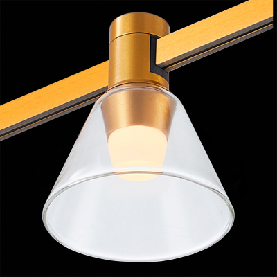 Магнитный трековый светильник FARM Золотистый LED 1*3W 3000K 89Lm Ra90 120 IP20 D90xH10 ST814.206.03