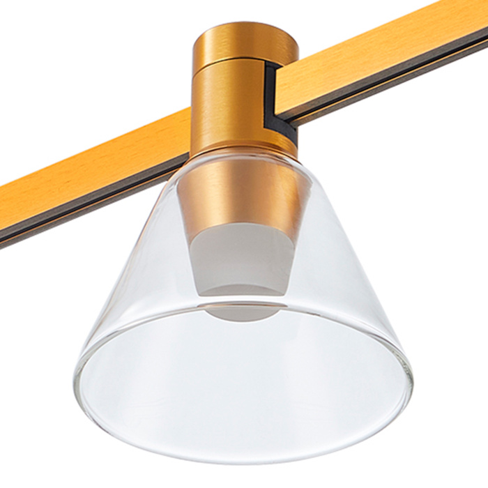 Магнитный трековый светильник FARM Золотистый LED 1*3W 3000K 89Lm Ra90 120 IP20 D90xH10 ST814.206.03