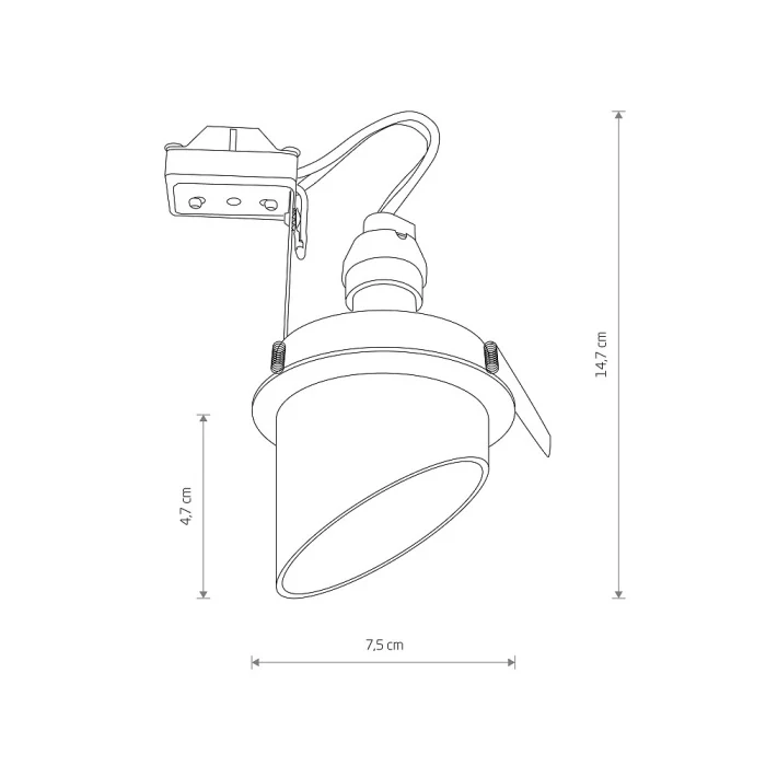 Встраиваемый светильник Nowodvorski Solta Black 10491
