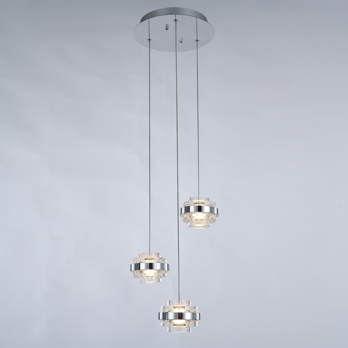Подвесной светильник Delight Collection Indiana MD22030002-3A chrome/clear