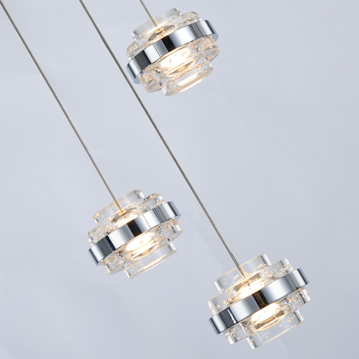 Подвесной светильник Delight Collection Indiana MD22030002-3A chrome/clear