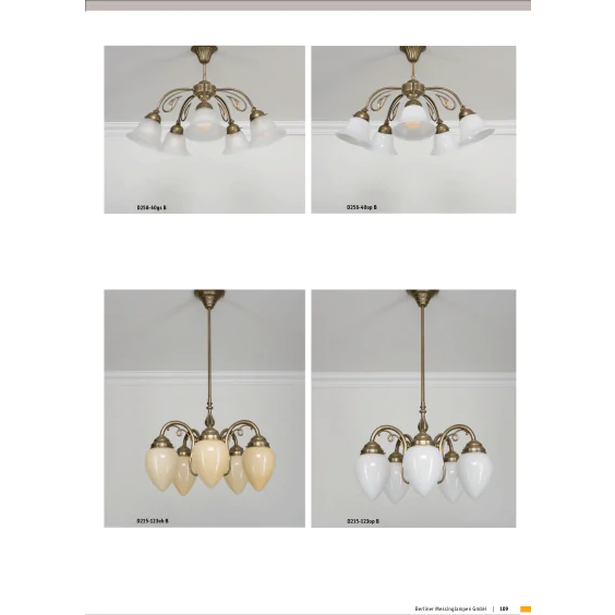Люстра на штанге Berliner Messinglampen D215-123opB