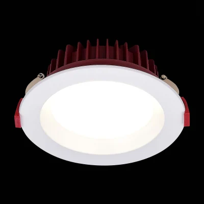 Светильник встраиваемый Белый LED 1*7W 4000K 560Lm Ra80 100° IP44 D115xH47 100-240VV ST752.548.07