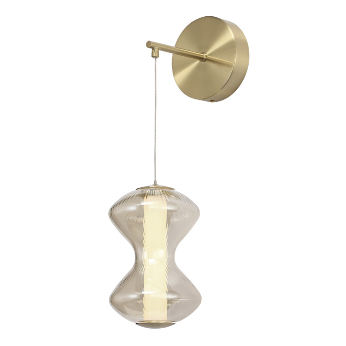 Светильник настенный ST-Luce золото/коньячный LED 1*6W 3000K SL6136.201.01