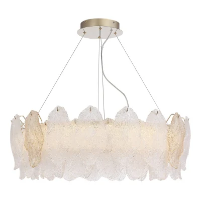 Светильник подвесной ST-Luce золото/прозрачный, янтарный LED 1*56W 3000K SL6135.223.01