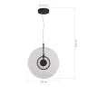 Светильник подвесной ST-Luce черный/радужный LED 1*8W 4000K SL6142.403.01