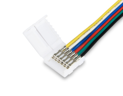 Соединитель гибкий односторонний для светодиодной ленты 5050 12/24V (6 конт.) 150 мм GS7351 (5шт) Ambrella light GS7351