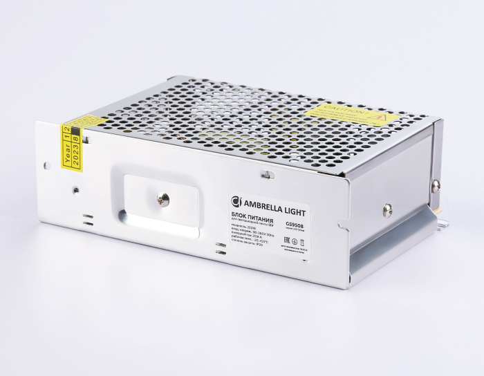 Блок питания для светодиодной ленты 12V 250W 20.8A 12.5A IP20 90-260V 160*98*50 GS9508 Ambrella light GS9508