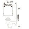 Бра Arte Lamp SERGIO A3326AP-1WH