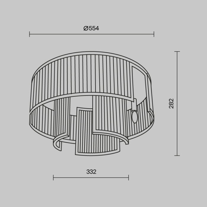 Накладная люстра Maytoni Frame MOD174CL-06G
