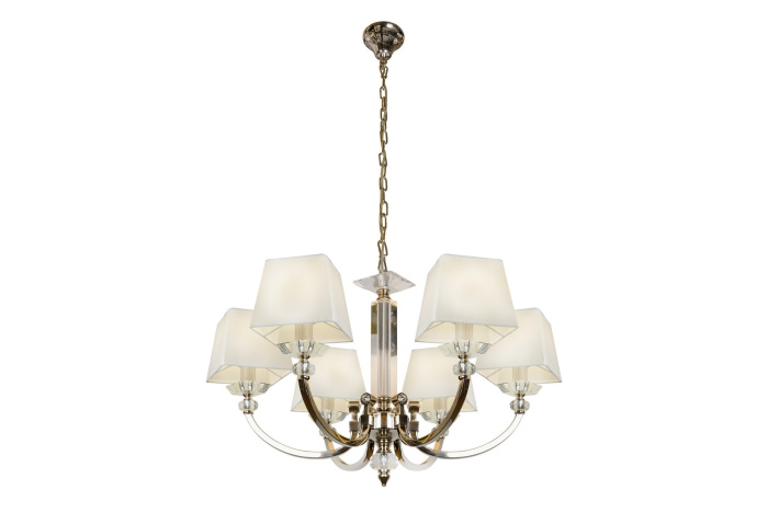 Подвесная люстра iLamp Blues P9404-6 Никель+белый