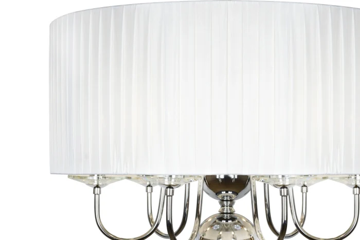 Подвесная люстра iLamp Lucia P5784-6 Хром+белый