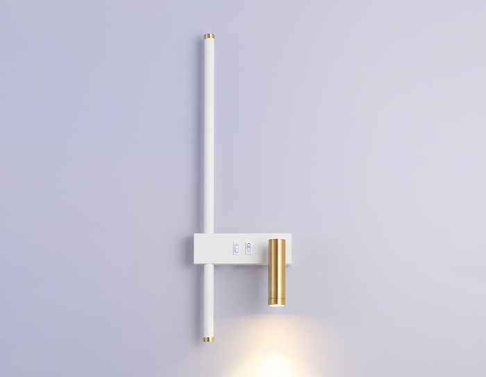 Настенный светодиодный светильник с выключателем на корпусе Ambrella light FL5207