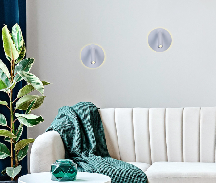 Настенный поворотный светодиодный светильник с выключателем Ambrella light FW251