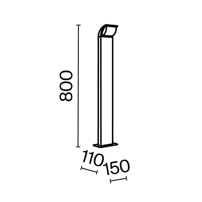 Садово-парковый светильник Maytoni Stock O446FL-L7GF3K