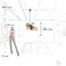 Подвесная люстра Loft it Britannica 10401/600S