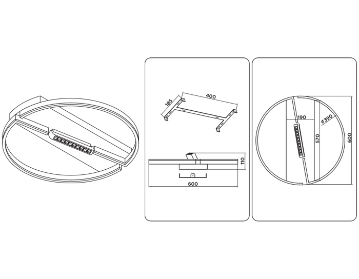 Потолочный светодиодный светильник Ambrella light FL51460