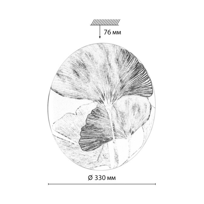 Настенно-потолочный светильник SONEX FLOREN 7747/CL