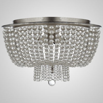 Люстра JACQUELINE CLEAR FLUSH-MOUNT Crystal ImperiumLoft