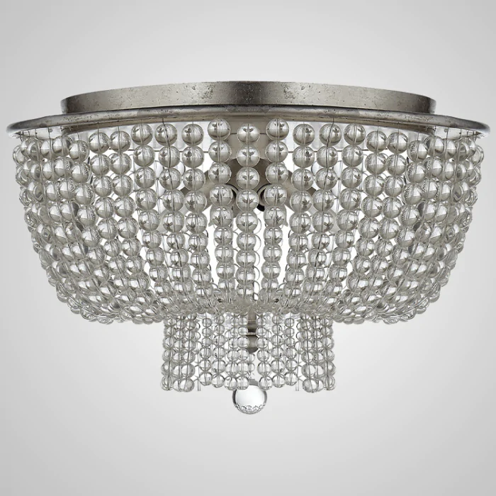 Люстра JACQUELINE CLEAR FLUSH-MOUNT Crystal ImperiumLoft