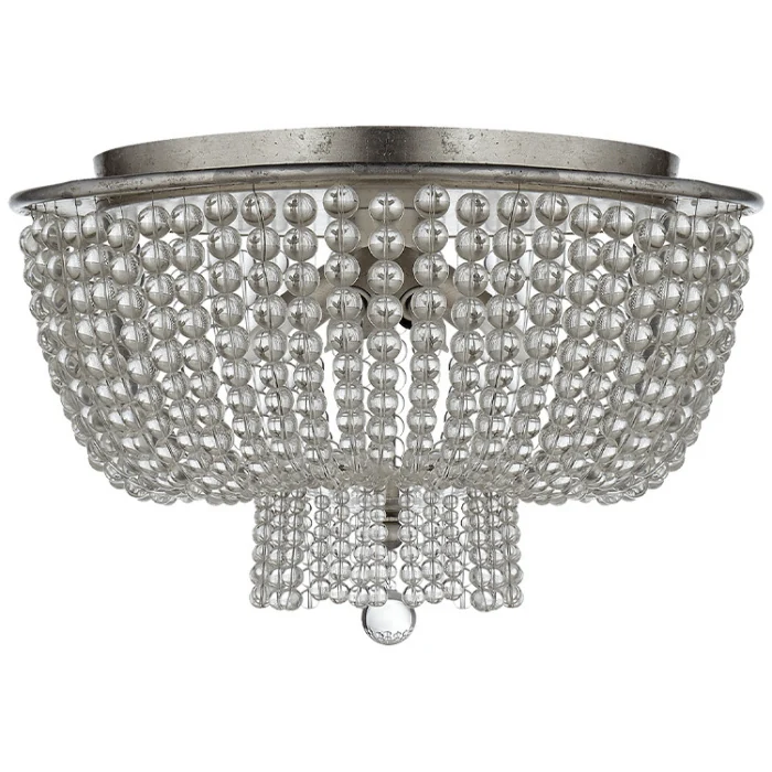 Люстра JACQUELINE CLEAR FLUSH-MOUNT Crystal ImperiumLoft