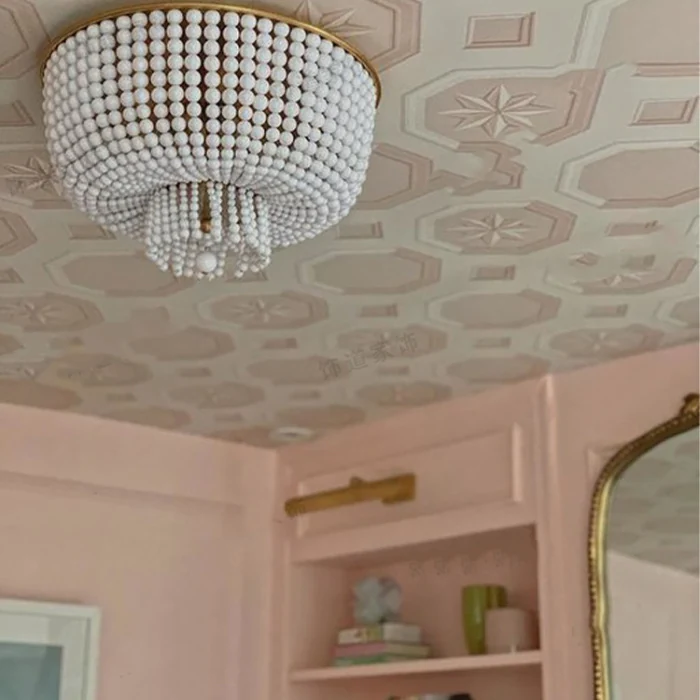 Люстра JACQUELINE CLEAR FLUSH-MOUNT Crystal ImperiumLoft