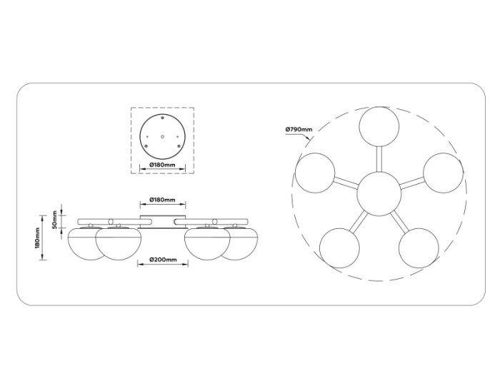 Потолочный светодиодный светильник HIGH LIGHT AMBRELLA LIGHT LH12009