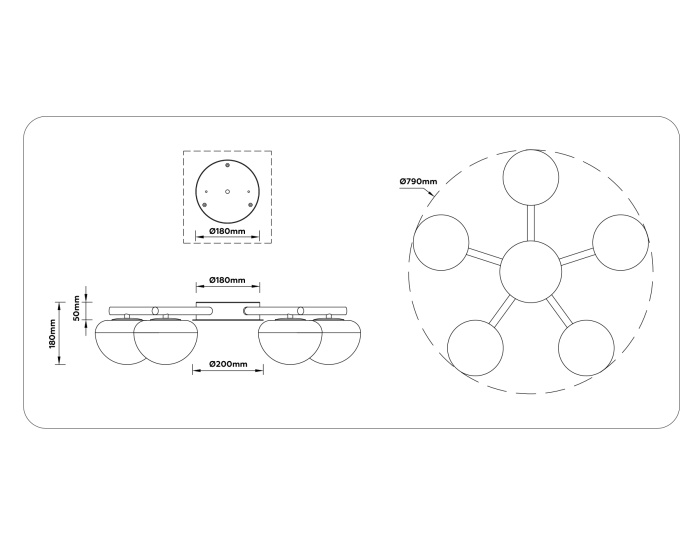 Потолочный светодиодный светильник HIGH LIGHT AMBRELLA LIGHT LH12009