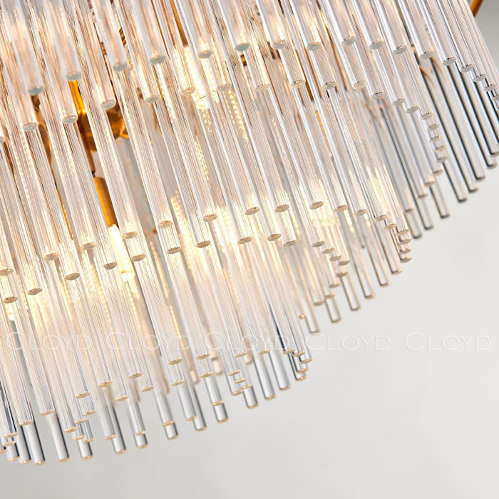 Люстра Cloyd VACOMBE-B C17 / Ø80 см - латунь (арт.10838)