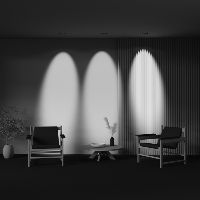 Встраиваемый светильник Maytoni Lens DL105-12W4K-B