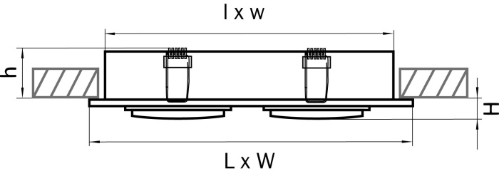 Встраиваемый светильник Singo LIGHTSTAR 11612