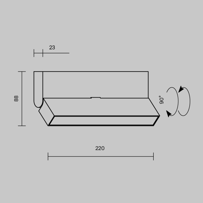Потолочный светильник Maytoni Basis Rot C133CL-12W3K-B