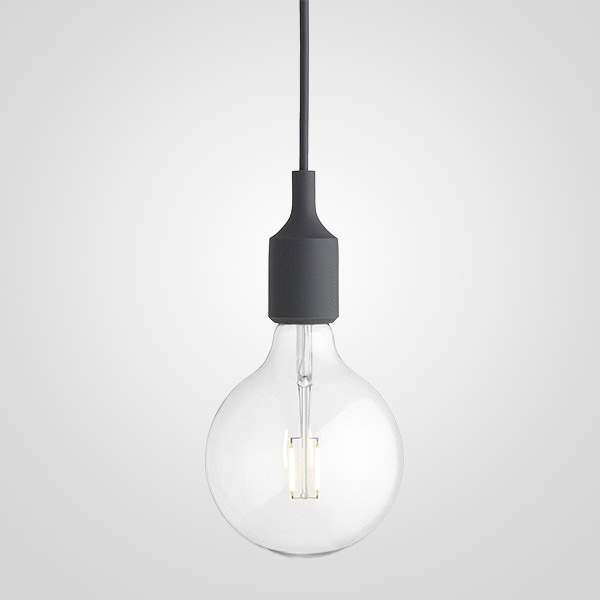 Подвесной светильник Muuto E27 Grey ImperiumLoft